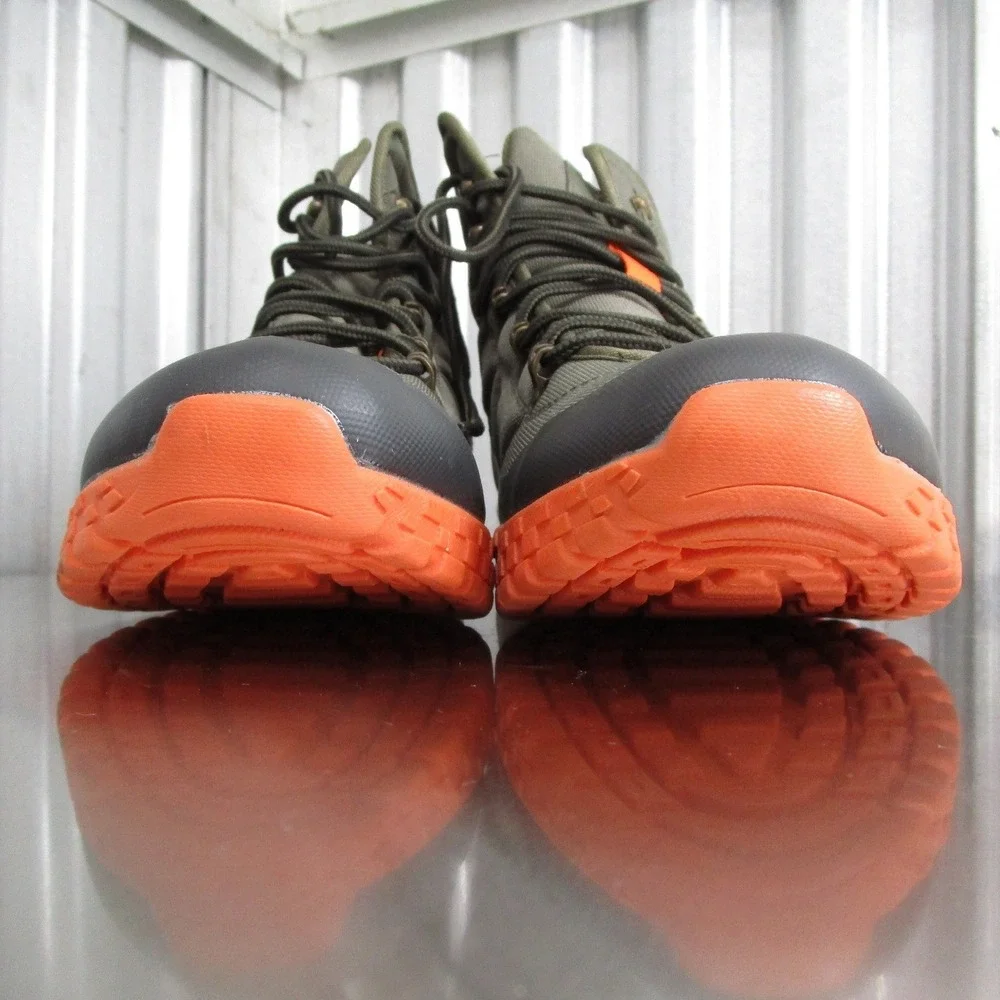 Reserved Footwear New York Mens 10 RF1066 Olive Orange Hiking Boots